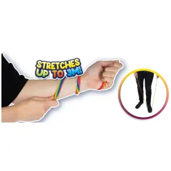 Fun Super Rekbaar Touw Regenboog, 2st.