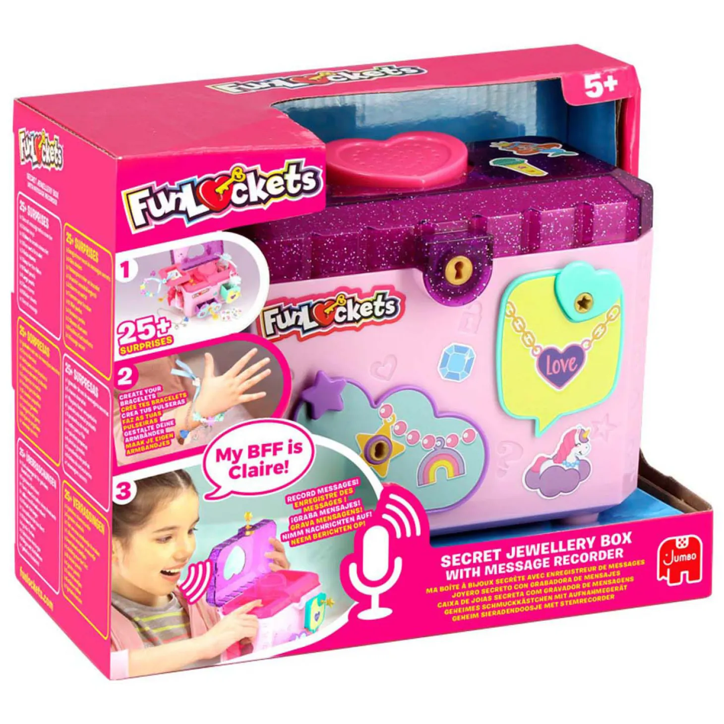 FunLockets Geheime Sieradendoos Met Berichtrecorder