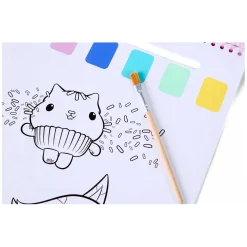 Gabby's Dollhouse Water Verfset Boek - incl Kwast