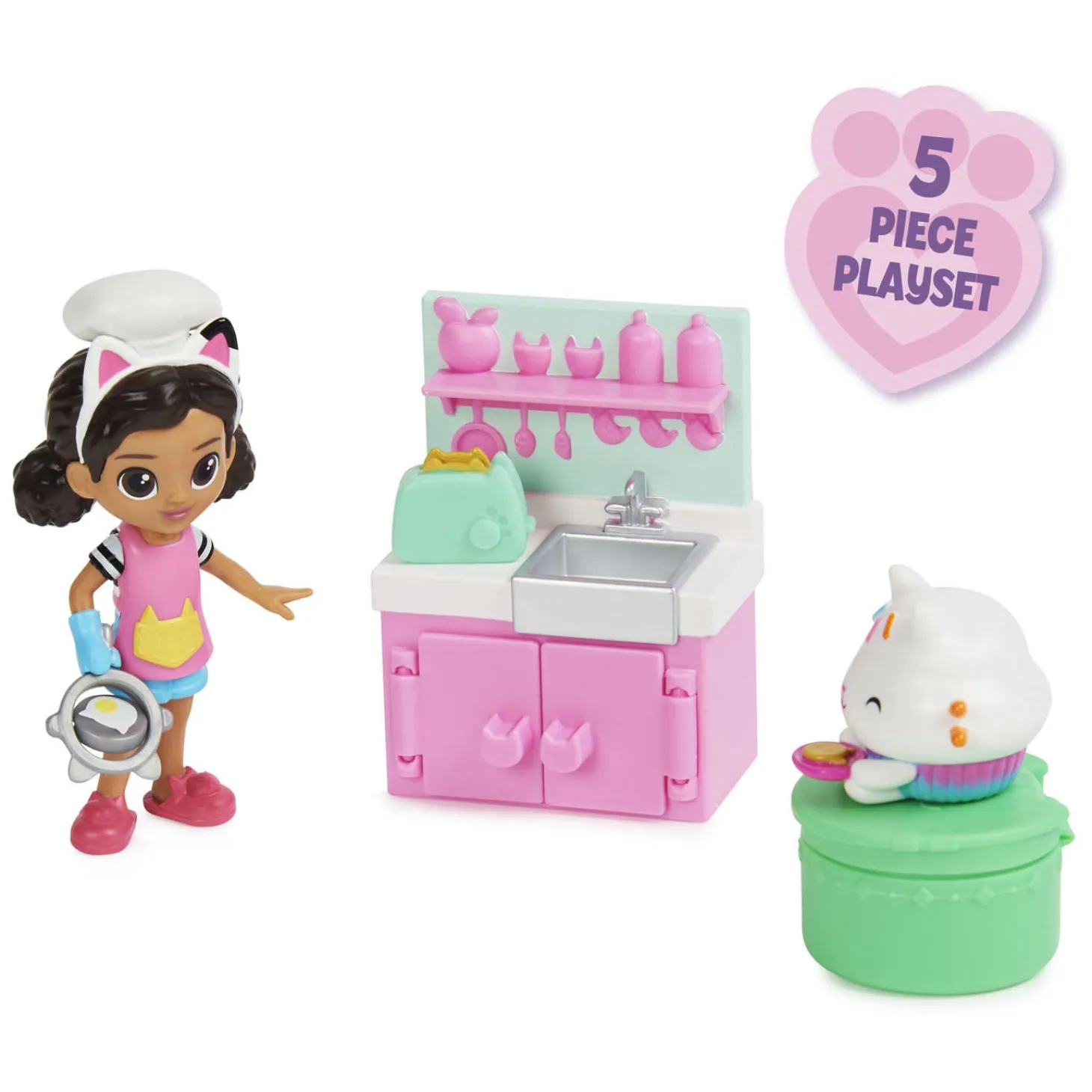 Gabby's Poppenhuis - Keuken Speelset met Gabbey en Cakey