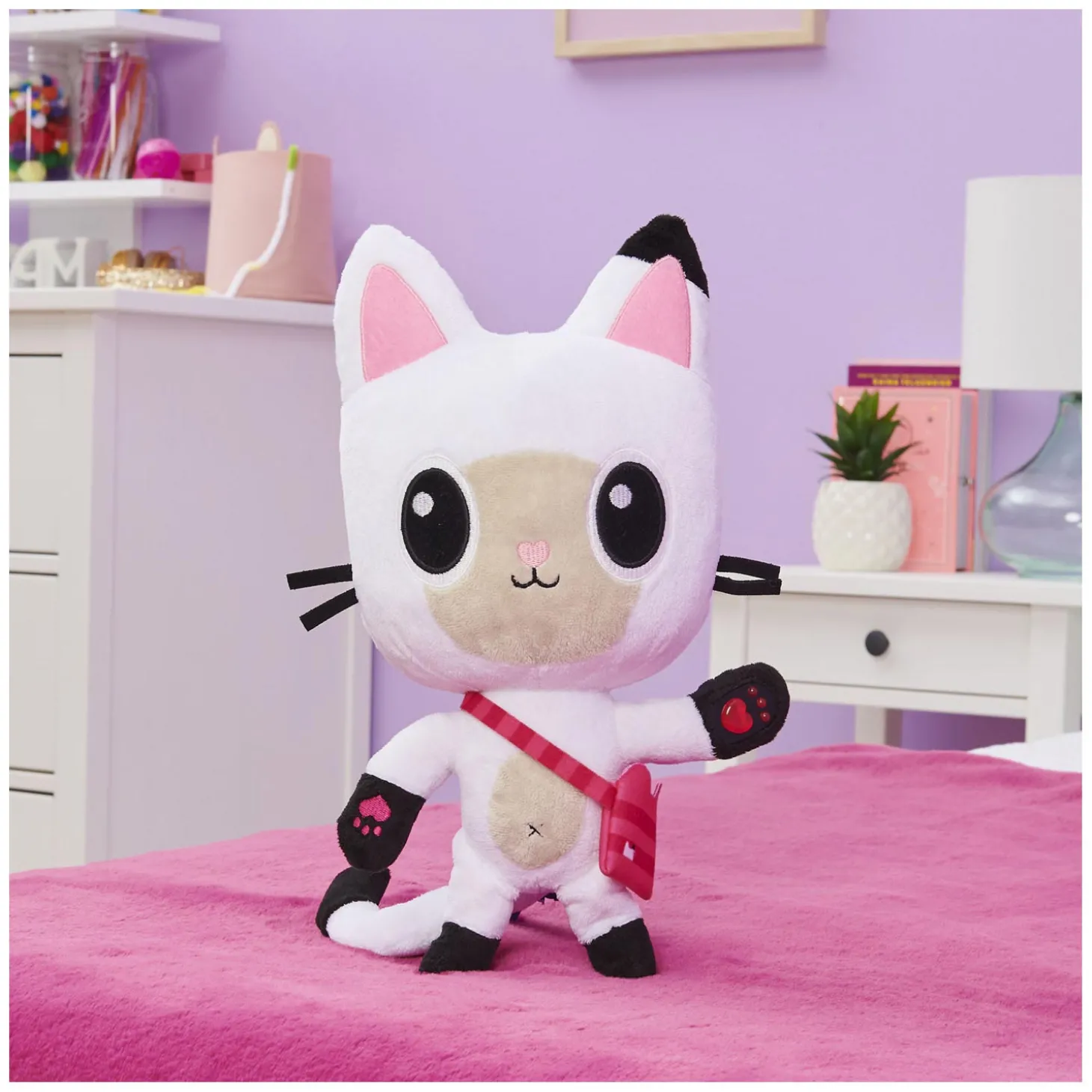 Gabby's Poppenhuis - Pandy Poek Knuffel met Geluid, 30cm