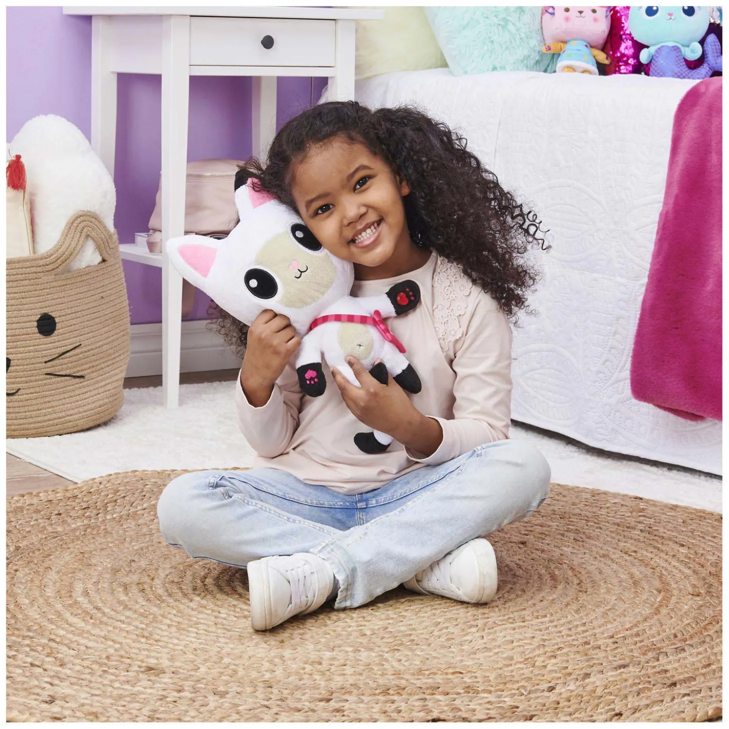 Gabby's Poppenhuis - Pandy Poek Knuffel met Geluid, 30cm