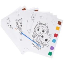 Gabby's Poppenhuis Schilderen met Water - 10 Kleurplaten