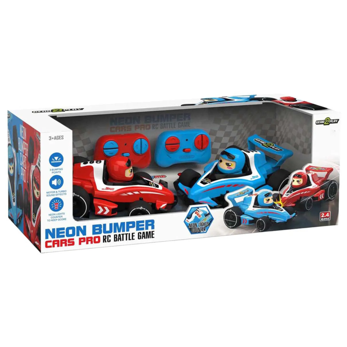 Gear2Play RC Neon Bumper Cars Pro