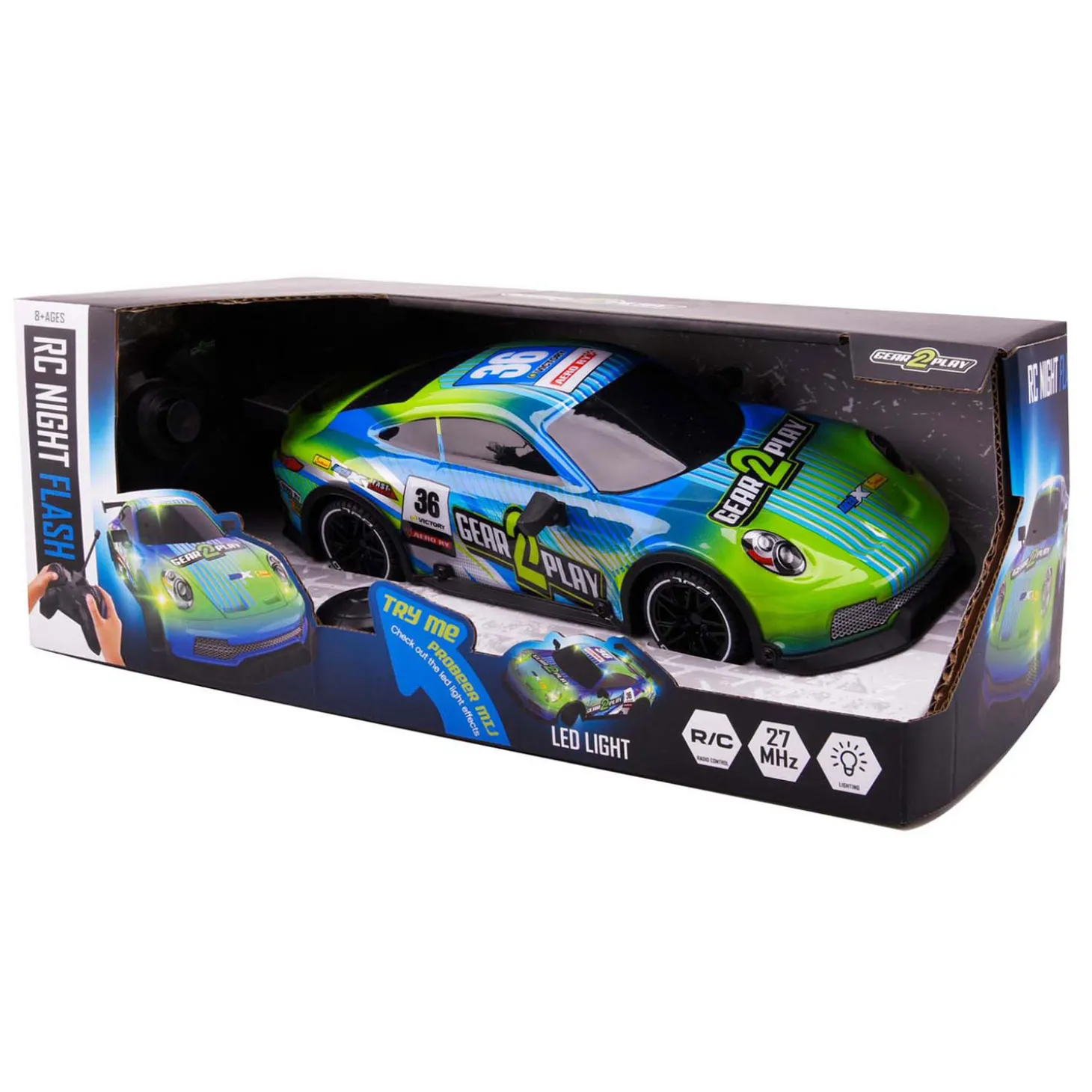 Gear2pLay RC Night Flash Bestuurbare Auto