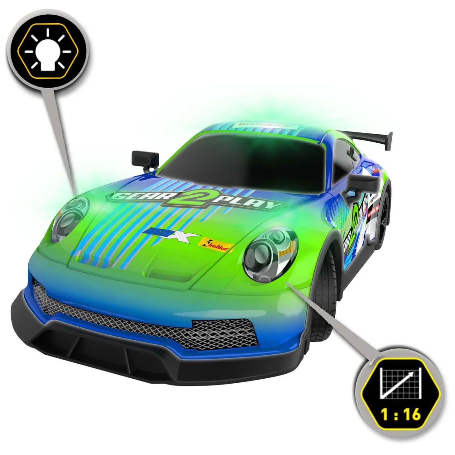 Gear2pLay RC Night Flash Bestuurbare Auto