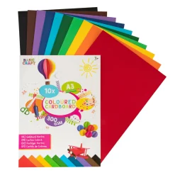 Gekleurd Karton A3 10 Vellen, 300 gsm
