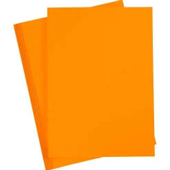 Gekleurd Karton Mandarijn Oranje A4, 20 vel