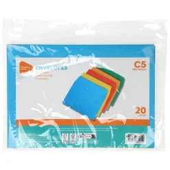 Gekleurde Enveloppen C5, 20st.