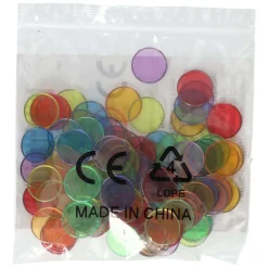 Gekleurde Transparante Fiches - 100st.