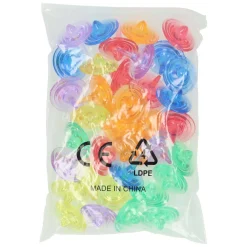 Gekleurde Transparante Tolletjes - 26st.