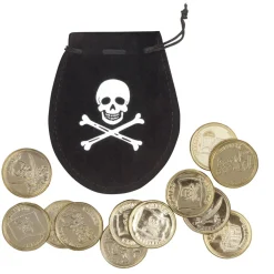 Geldbuidel Piraat + 12 Munten