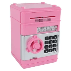 Geldkluis met Geheime Code Roze, 19,5cm