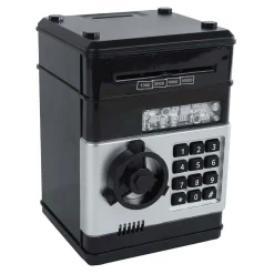 Geldkluis met Geheime Code Zwart, 19,5cm