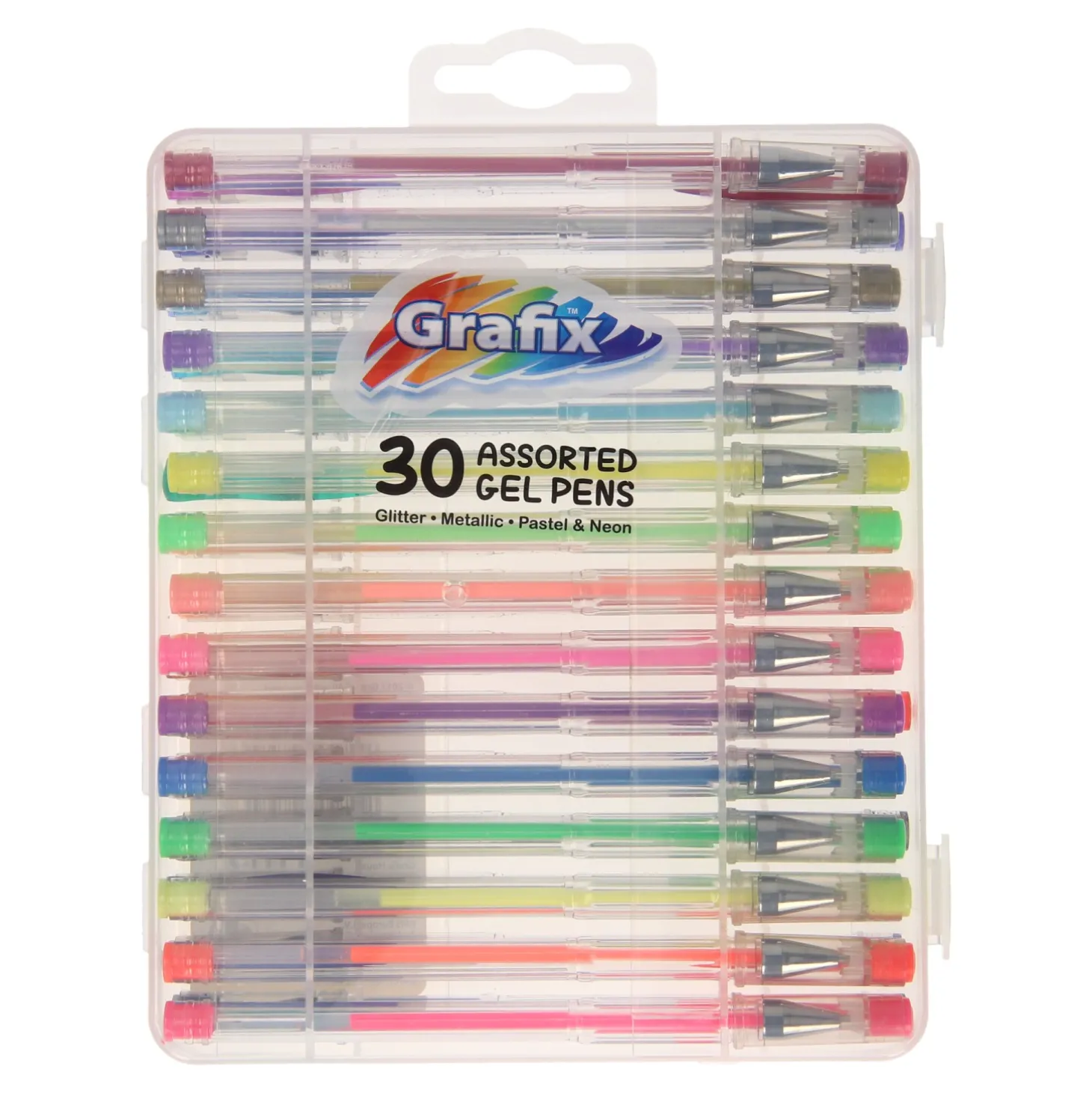 Gelpennen Bewaardoos, 30st.