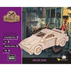 Gepetto's Workshop Houten Bouwpakket 3D - Raceauto