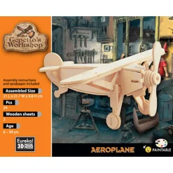 Gepetto's Workshop Houten Bouwpakket 3D - Vliegtuig