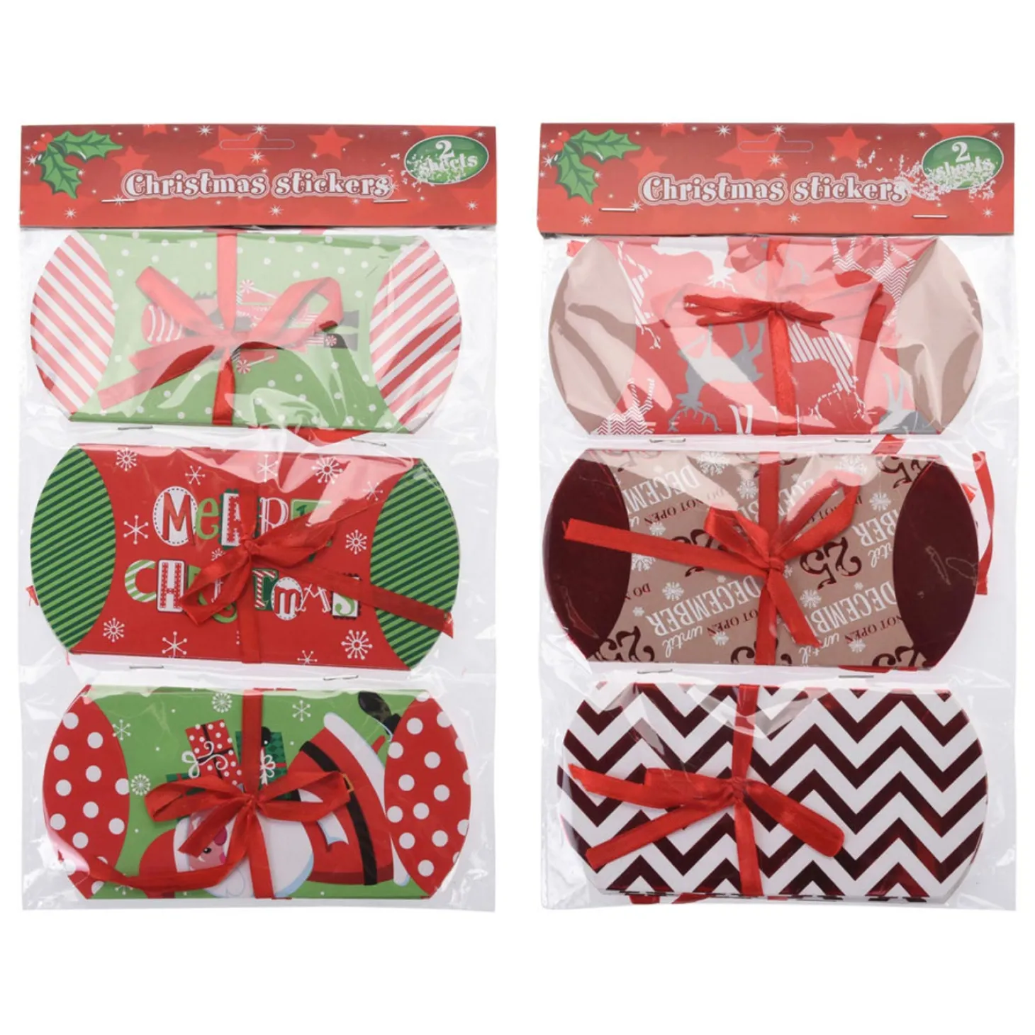 Geschenkdoosjes Kerst, 9st.