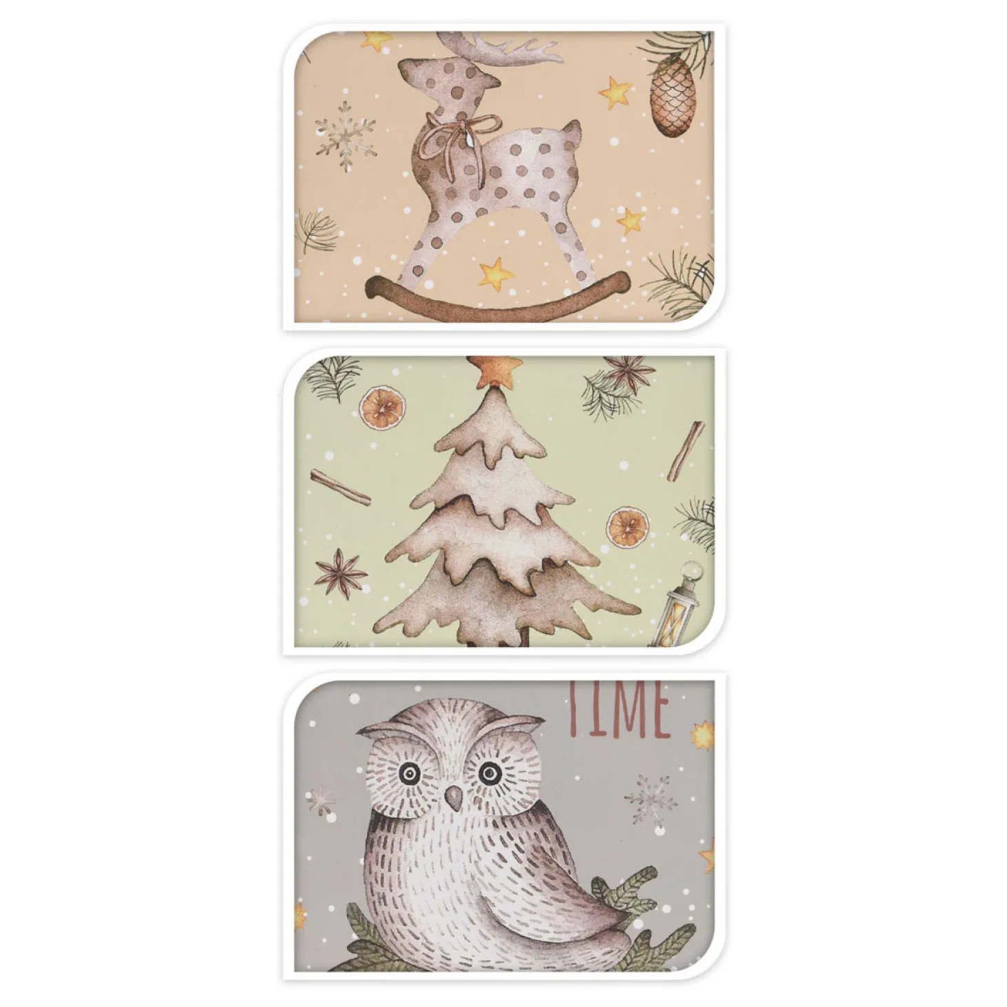 Geschenktas Winter 23cm, 24st.