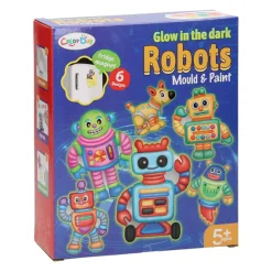 Gieten & Schilderen Glow in the Dark Robots