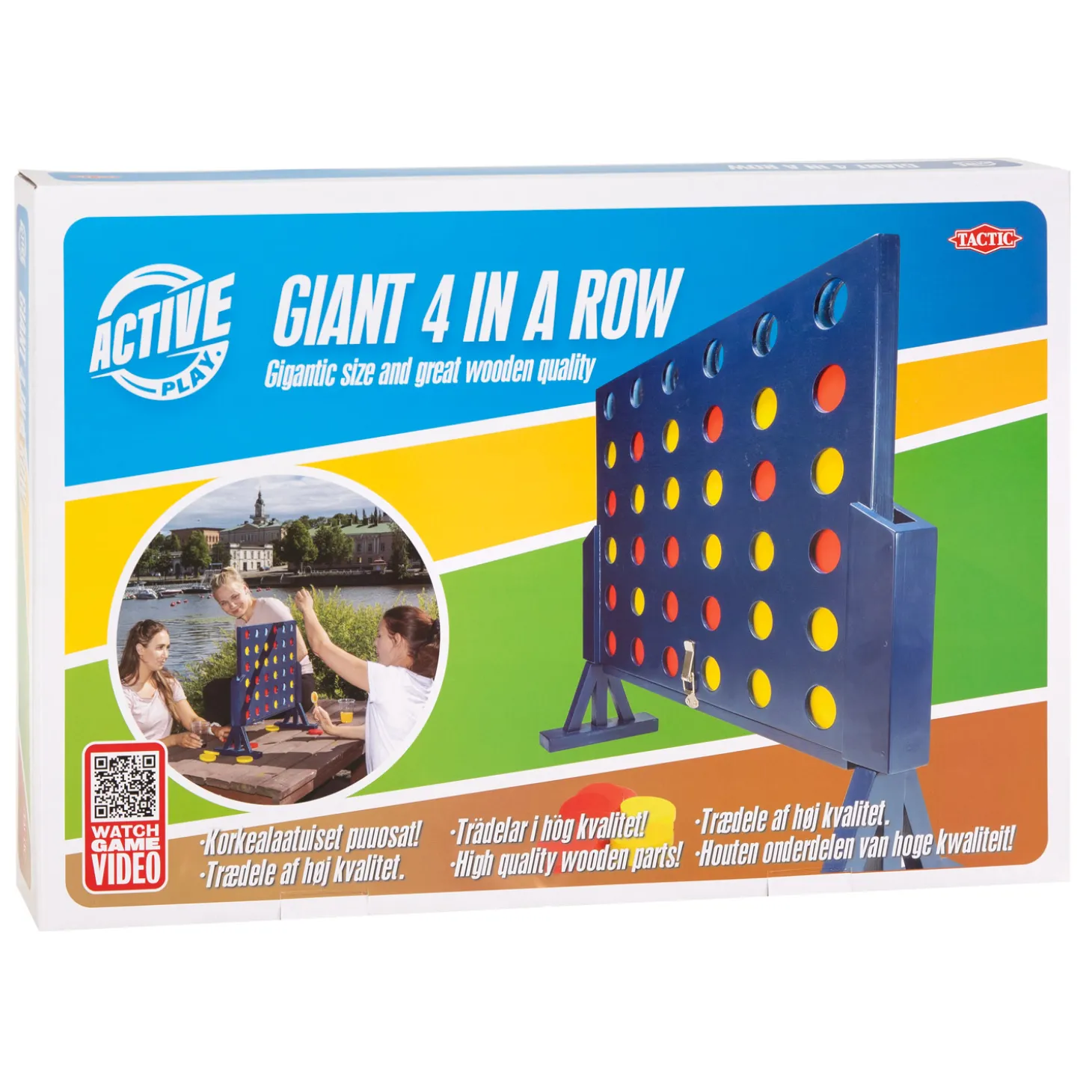 Giga 4 in een Rij Houten Spel XL