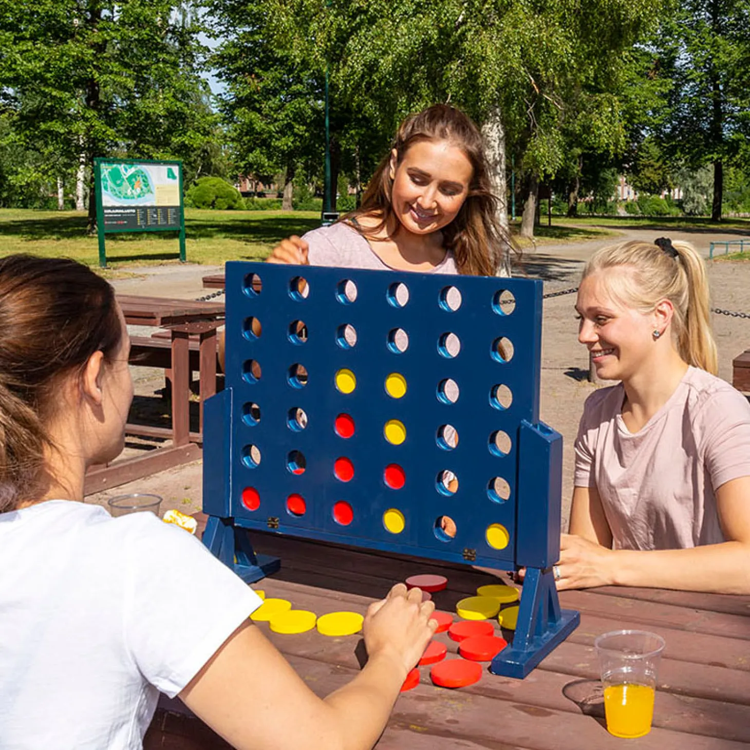 Giga 4 in een Rij Houten Spel XL