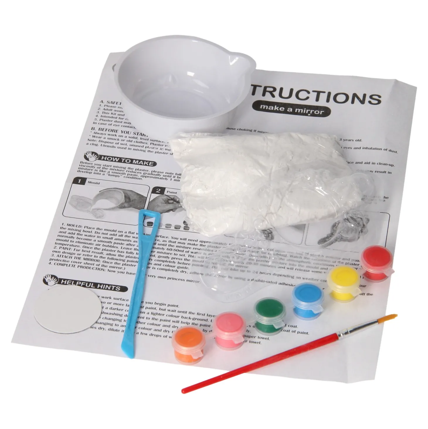 Gips Gieten - Handspiegeltje