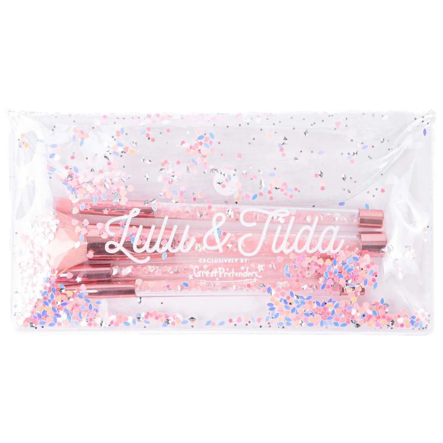 Glam Girl Glitterkwast met Tas - 5dlg.