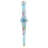Glamour Analoog Horloge met Licht Zeemeermin - Blauw