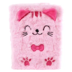 Glamour Fluffy Kat Notitieboek A5 Roze - 80pag.