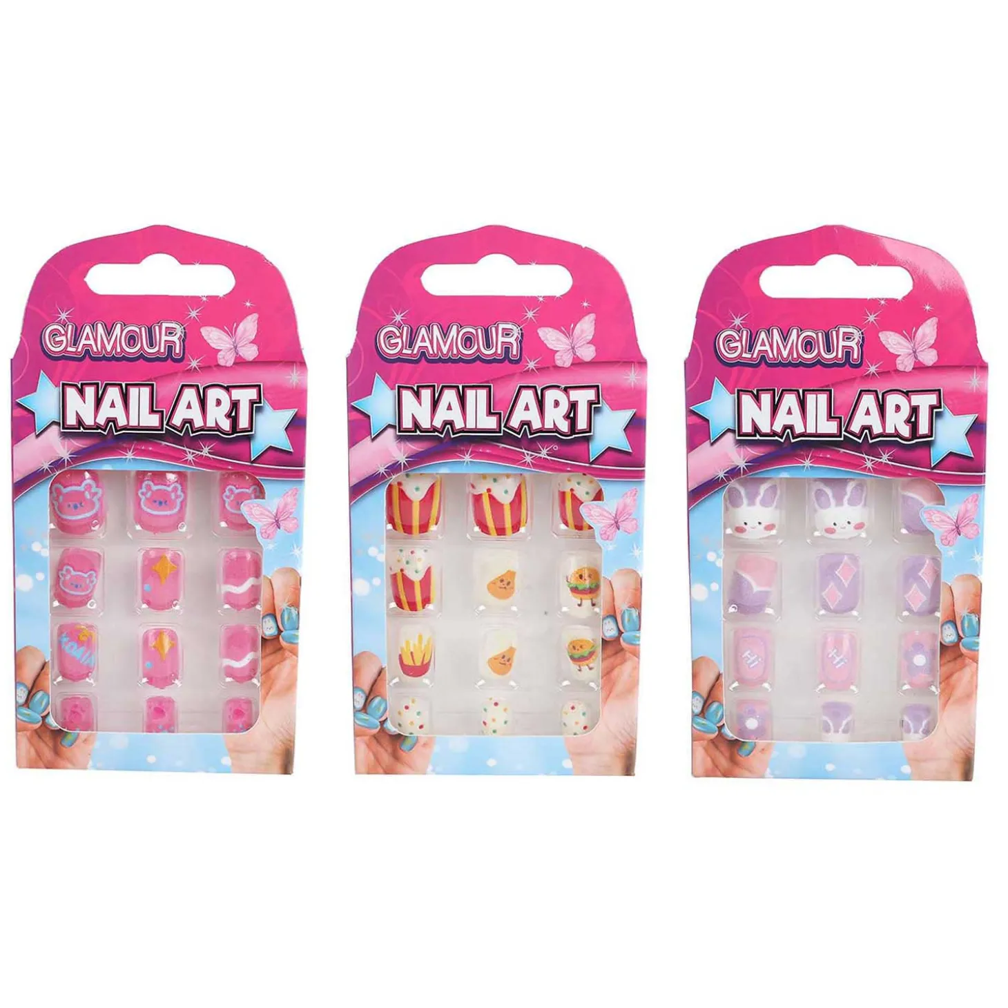 Glamour Kunstnageltjes, 12st.
