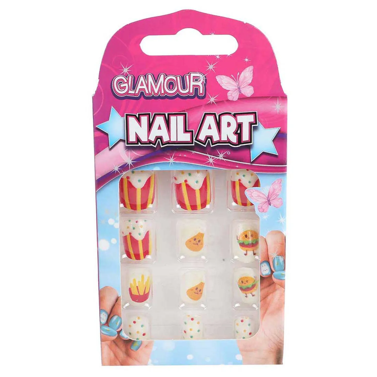Glamour Kunstnageltjes, 12st.
