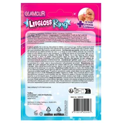 Glamour Lipgloss Ring en 10 Paar Oorring Stickers