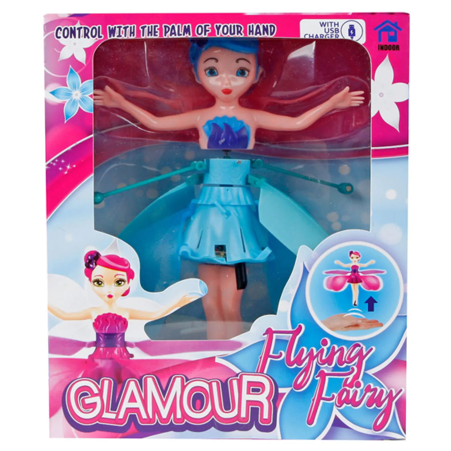 Glamour Vliegende Fee, 16,5cm
