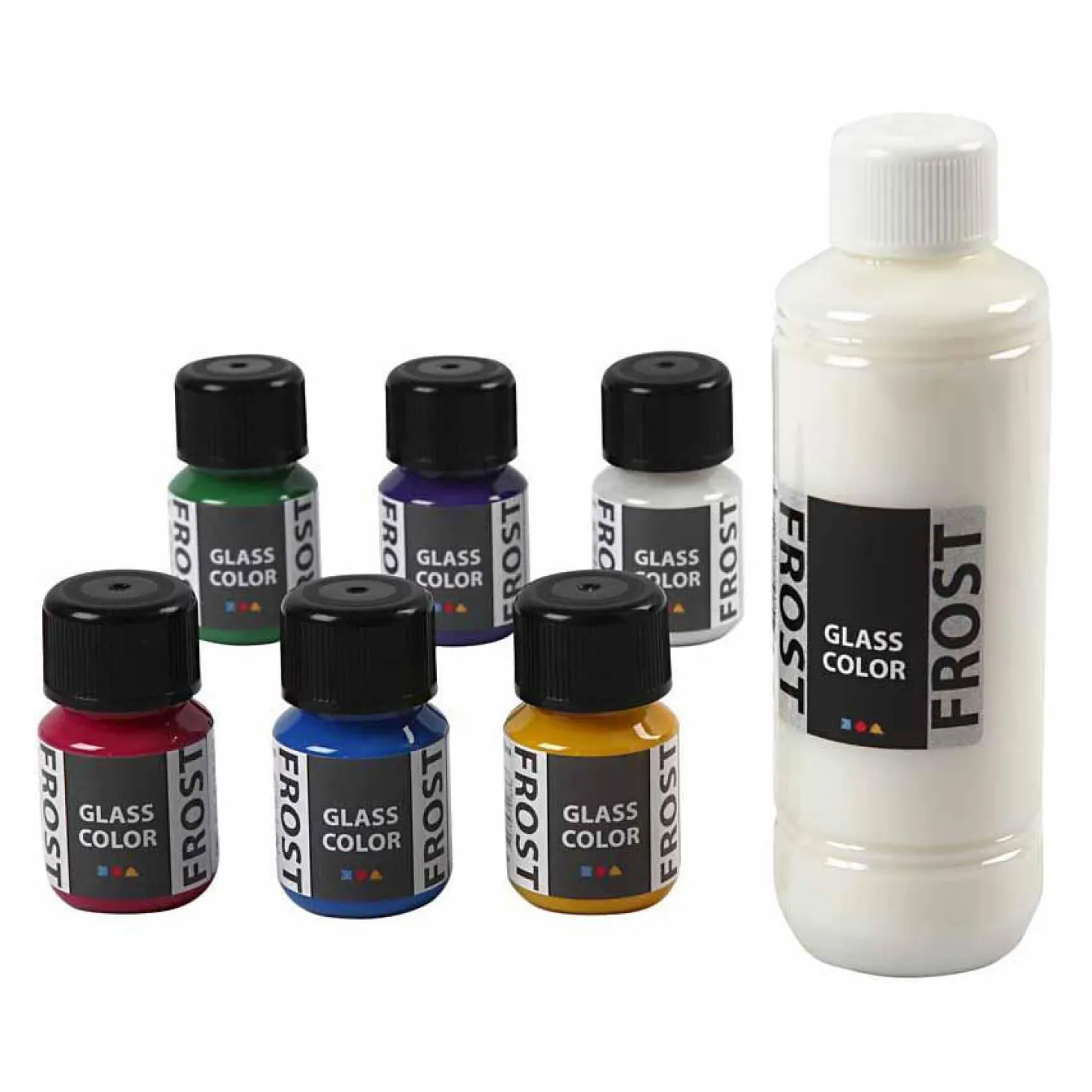 Glass Color Frost Glasverf Kleur, 6x30ml