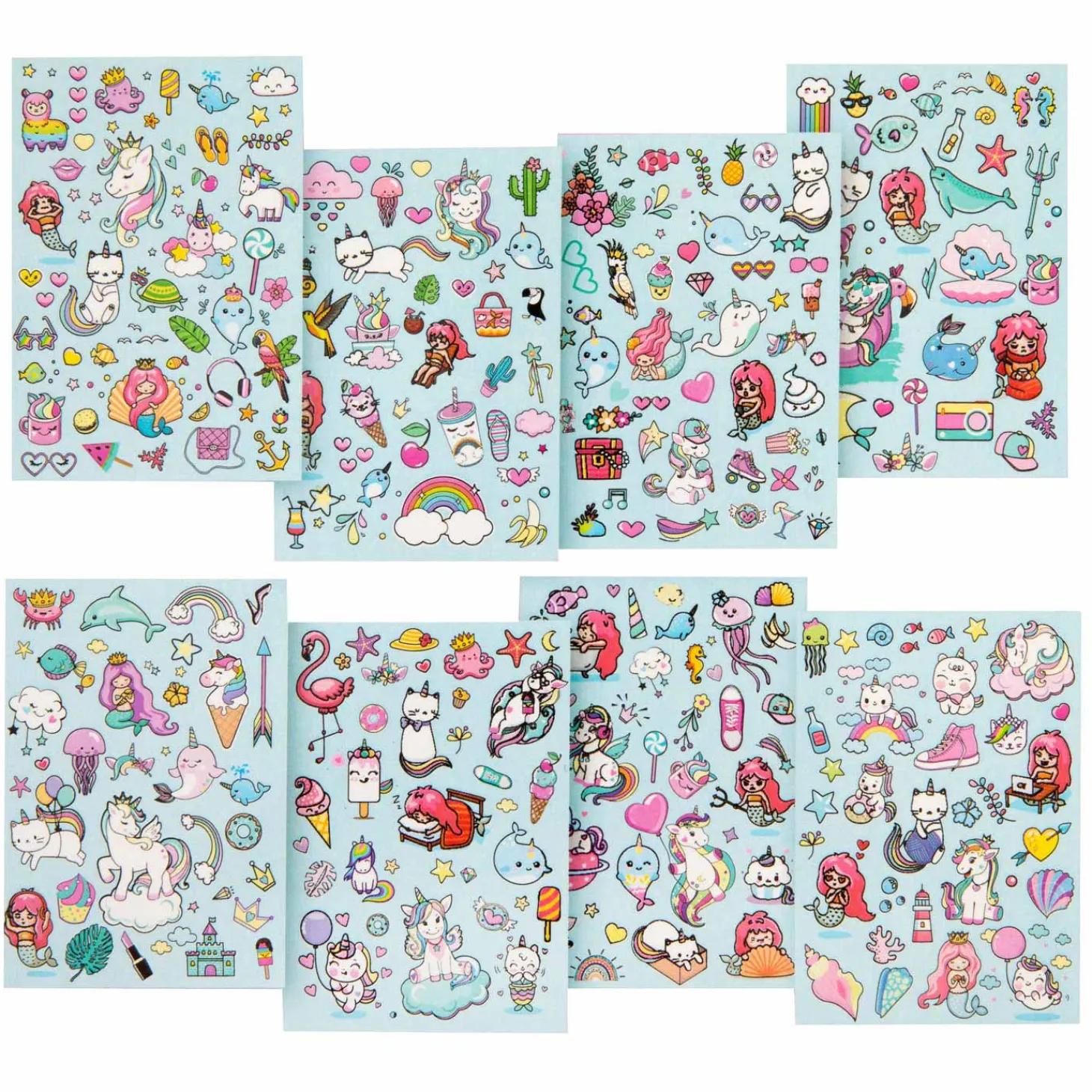 Glitter Stickerboek A5 - Blauw