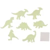 Glow in the dark 3D muur dino's, 7dlg.