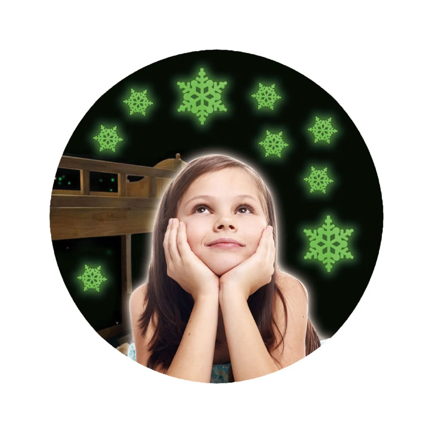 Glow in the Dark IJsprinses Sneeuwvlokken