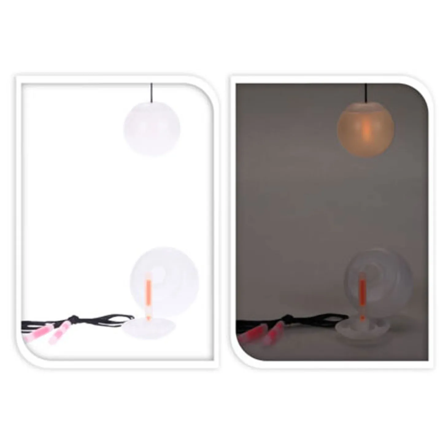 Glow in the Dark Stuntbal aan Koord