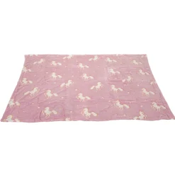 Glow N fun Glow in the Dark Deken Eenhoorn, 130x150cm