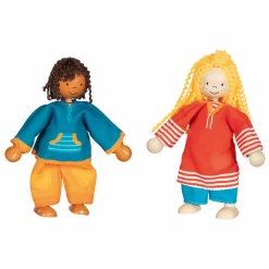 Goki Flexibele Poppen Fynja & Fabio, 6 Outfits
