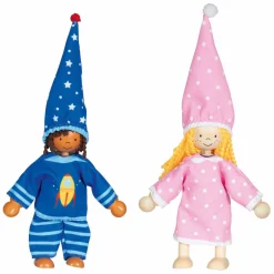 Goki Flexibele Poppen Fynja & Fabio, 6 Outfits