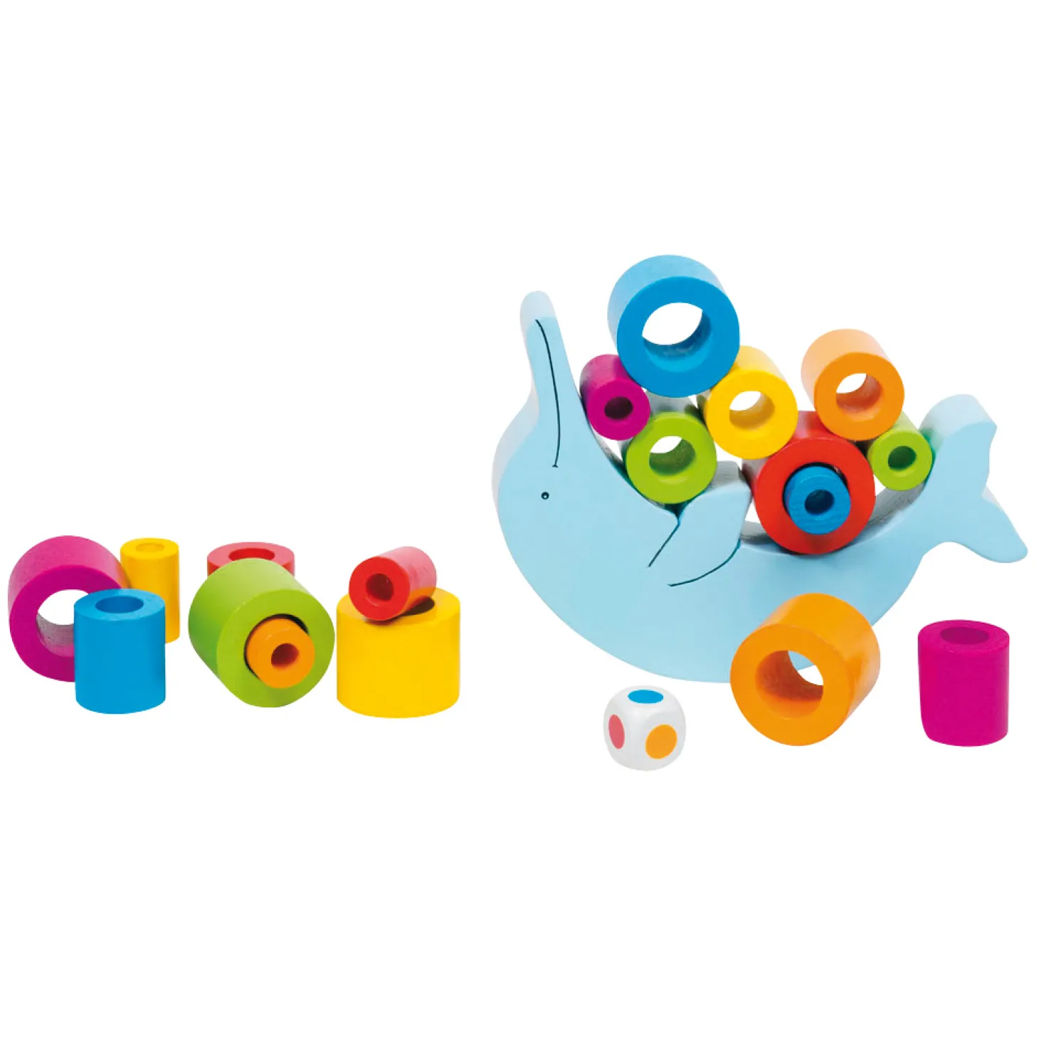 Goki Houten Balansspel - Dolfijn