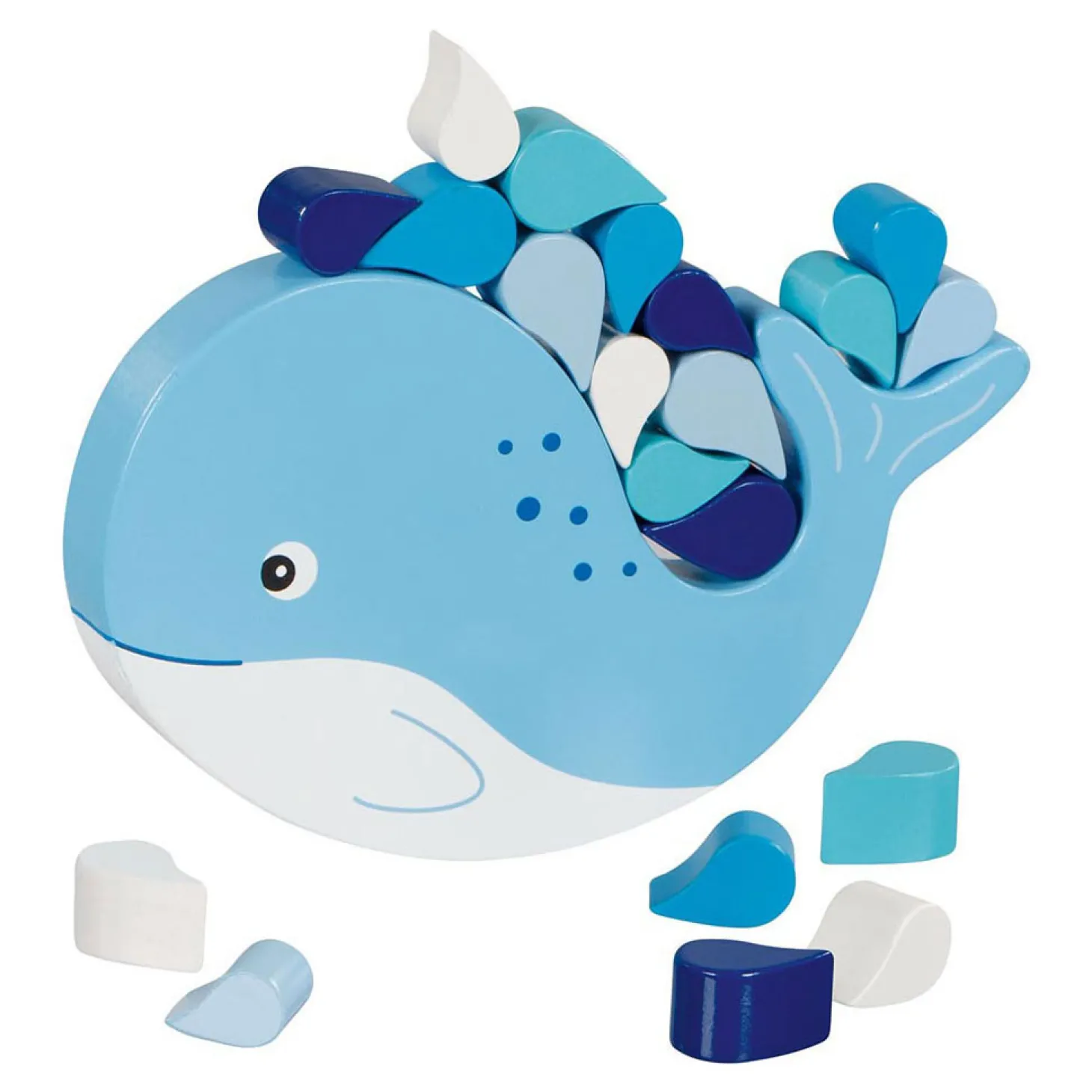 Goki Houten Balansspel Walvis, 21dlg.
