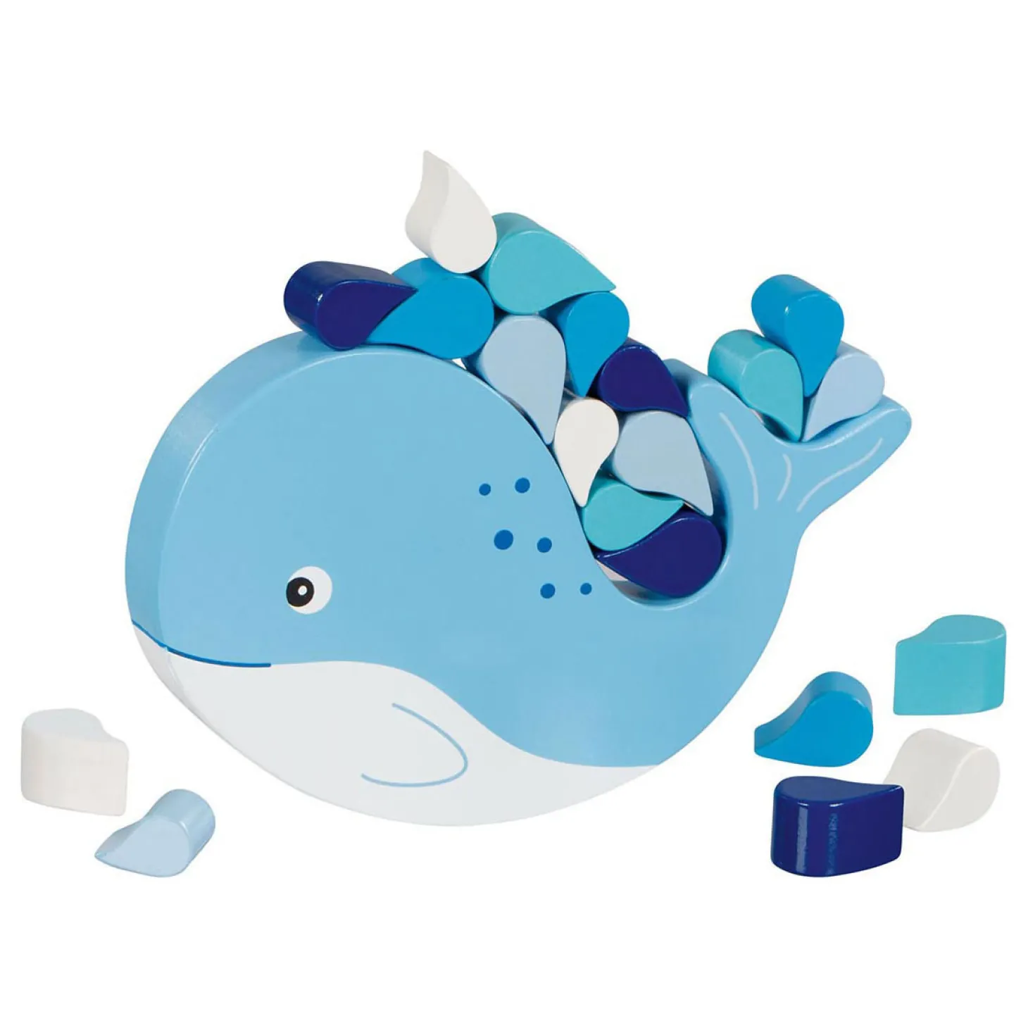 Goki Houten Balansspel Walvis, 21dlg.