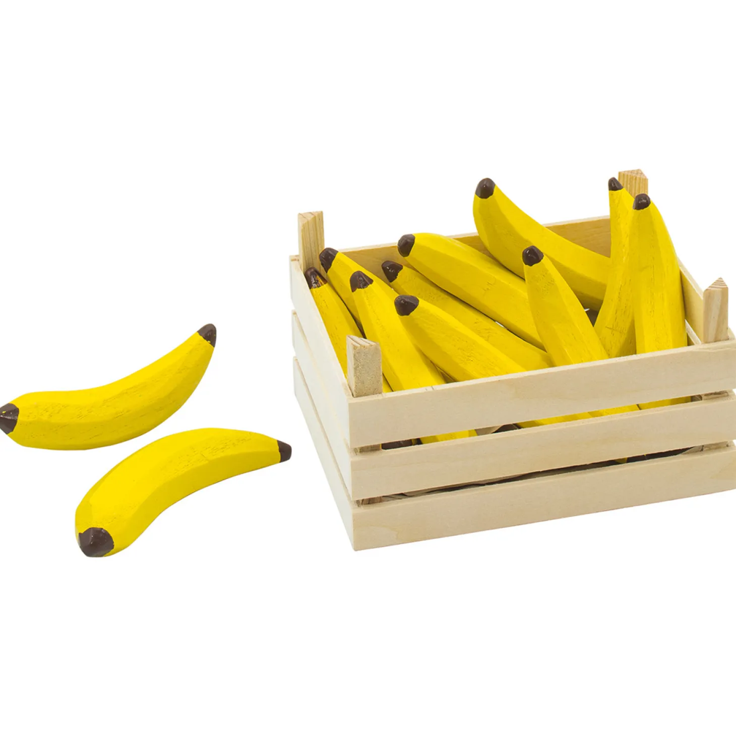 Goki Houten Bananen in Kist, 10dlg.