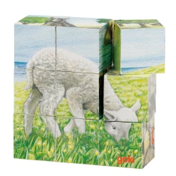 Goki Houten Blokpuzzel Boerderij