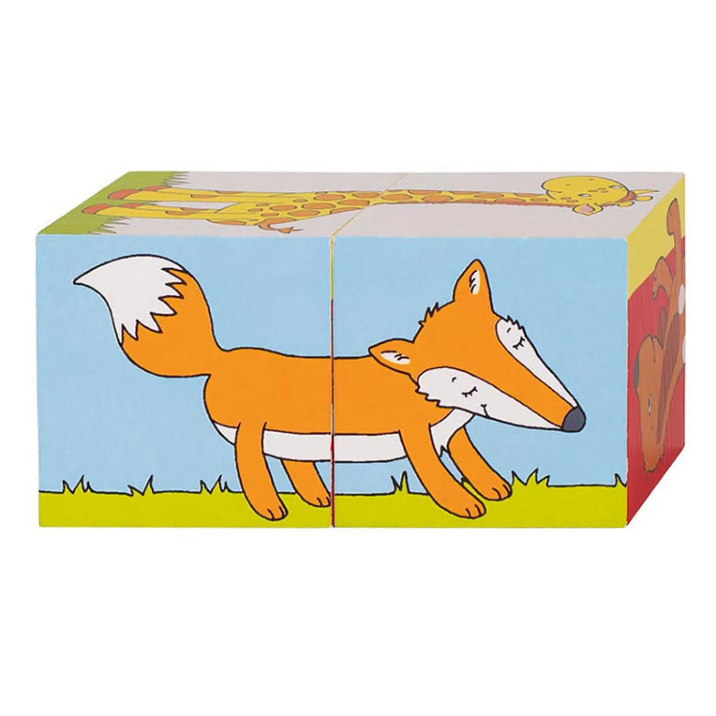 Goki Houten Blokpuzzel Dieren, 2st.