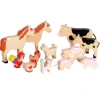 Goki Houten Boerderijdierenset, 12dlg.