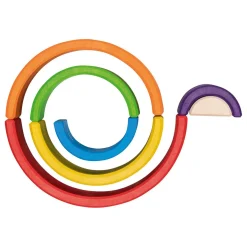 Goki Houten Bouwblokken Regenboog, 5dlg.